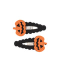 Lot de deux barrettes citrouille orange pour enfant de Souza