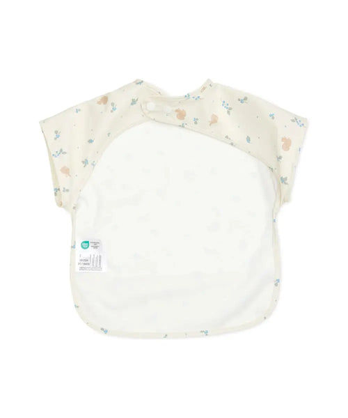 Vue du dos du Bavoir à Manches Courtes - Blueberries de CamCam Copenhagen sur fond clair