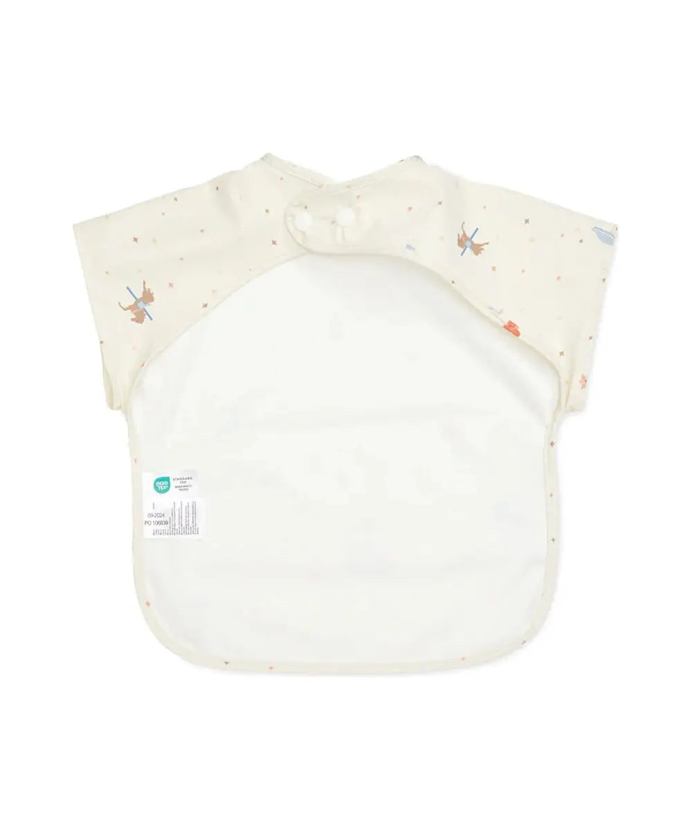 Vue détaillée de Bavoir à Manches Courtes - Carousel de CamCam Copenhagen sur fond clair