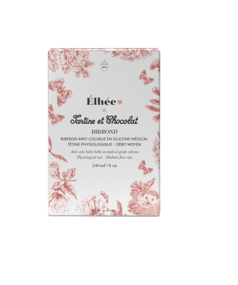 Biberon 150 ml Toile de Jouy Terracotta Tartine et Chocolat Élhée