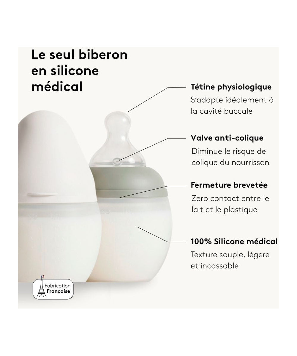 Biberon anti-colique 150 ml Full of Love Pink Élhée