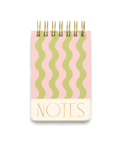 Bloc-notes Chunky Wavy Strap de Designworks sur fond blanc