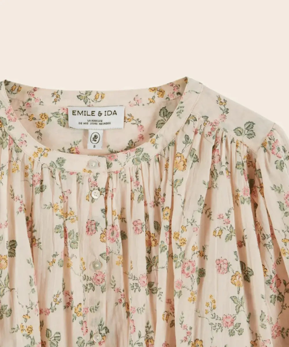 Blouse ample Rosier en coton biologique de Emile et Ida