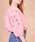Photo de profil de la blouse Spinoza rose de la marque Calie Paris
