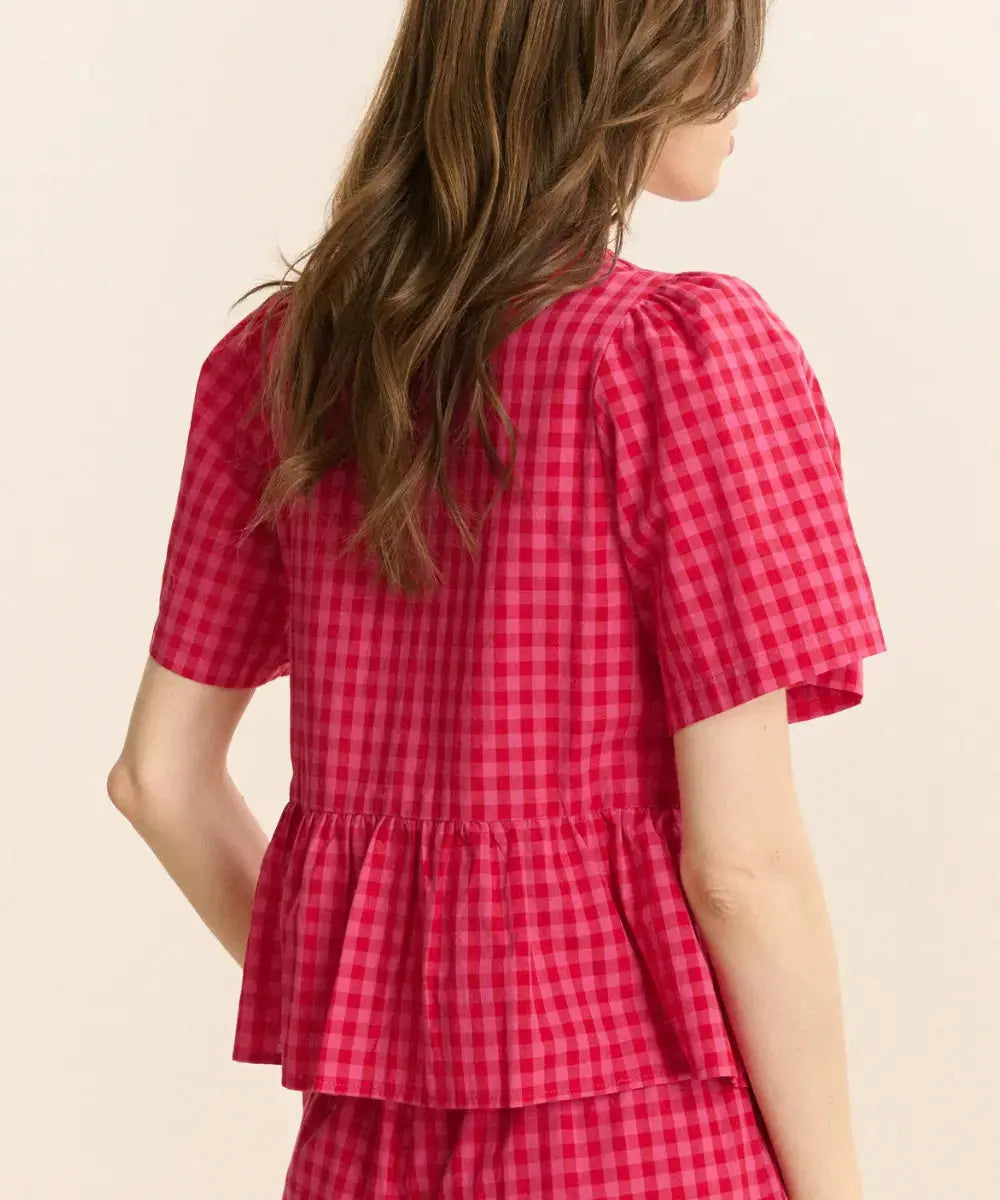 Dos de la Blouse Vichy Cécilia de Garance Paris