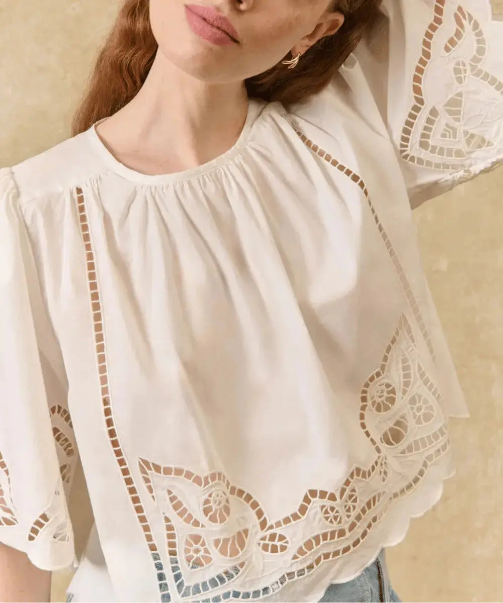 Blouse Louvia Blanche de la marque française Louise Misha