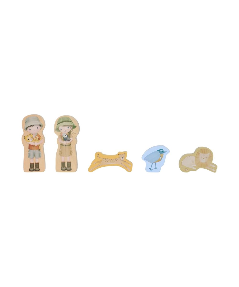 Vue complémentaire de Boîte à formes Voiture de Safari en bois - Safari Friends de la marque Little Dutch