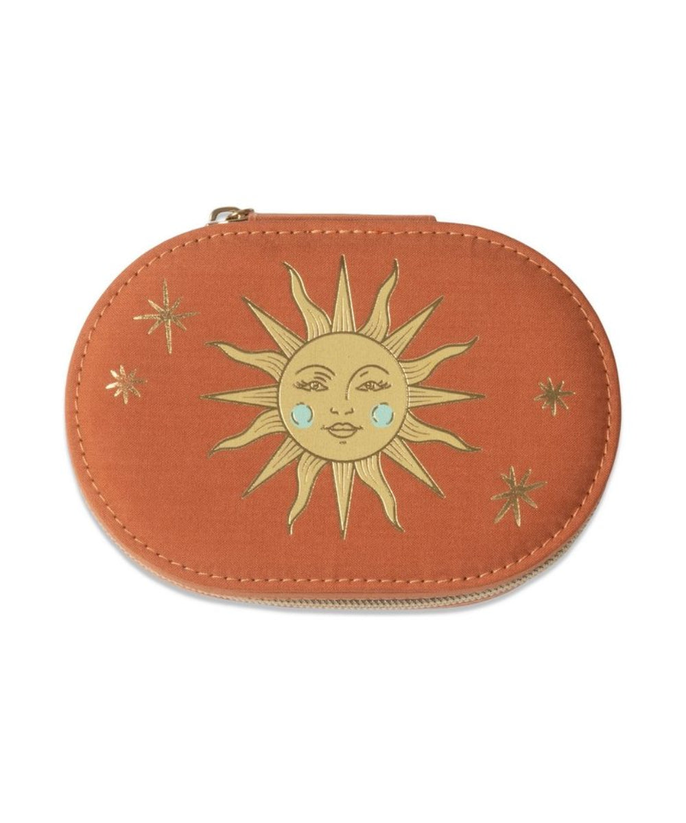 Boîte à bijoux nomade ovale - Soleil terracotta