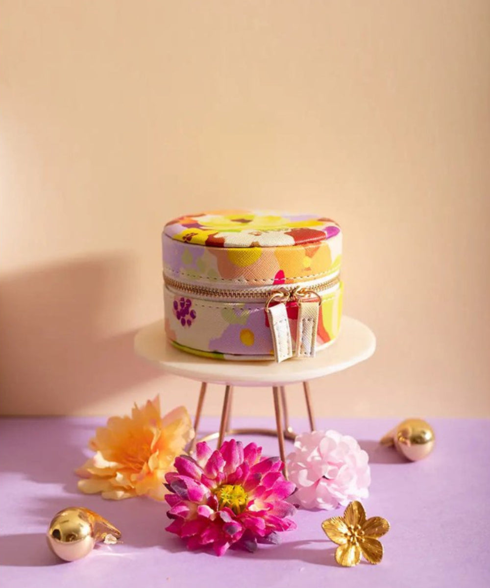 Boîte à bijoux Spring Sweets de la marque All the Ways to Say, détail du motif fleuri