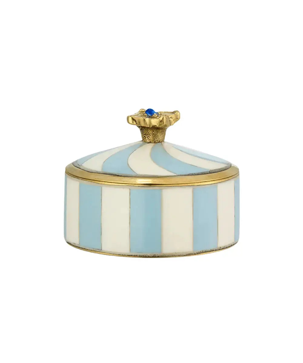 Boîte Lou Circus Bleue de Doing Goods sur fond blanc