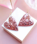 Boucles d'oreilles Mimi Rose Gold en forme de coeur
