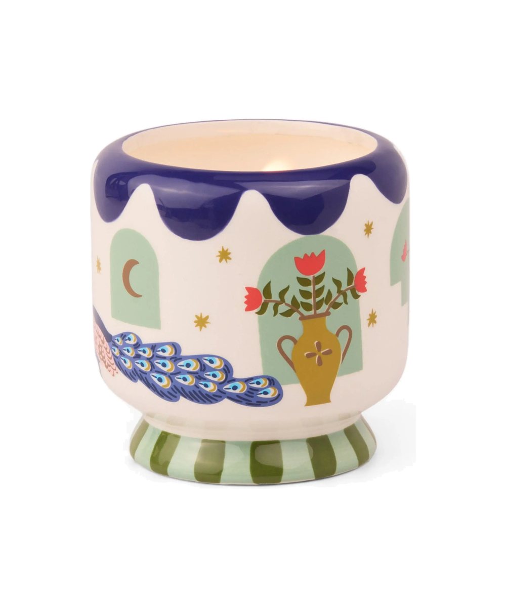Vue produit de Bougie Adopo Paon Misted Lime de la marque Paddywax, sur fond blanc