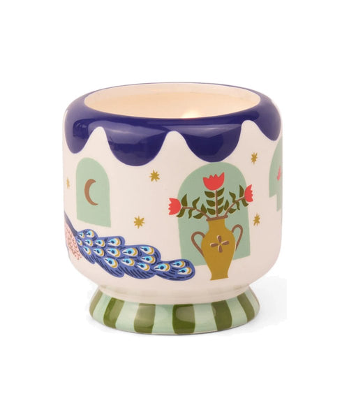Vue produit de Bougie Adopo Paon Misted Lime de la marque Paddywax, sur fond blanc