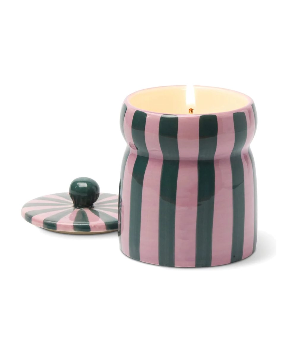 Vue produit de Bougie Cabana Cannelle & clou de girofle - Rose & vert de la marque Paddywax, sur fond blanc