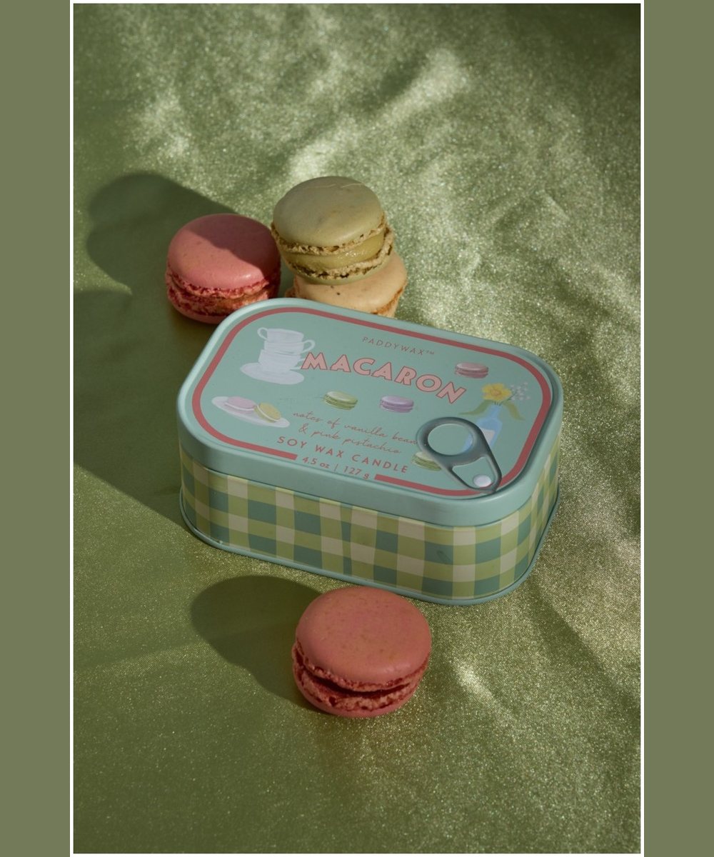 Bougie en boîte Bistro Macaron - Amber & Pistachio