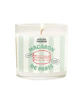 Bougie Macaron de la marque Atelier Pistache sur fond blanc