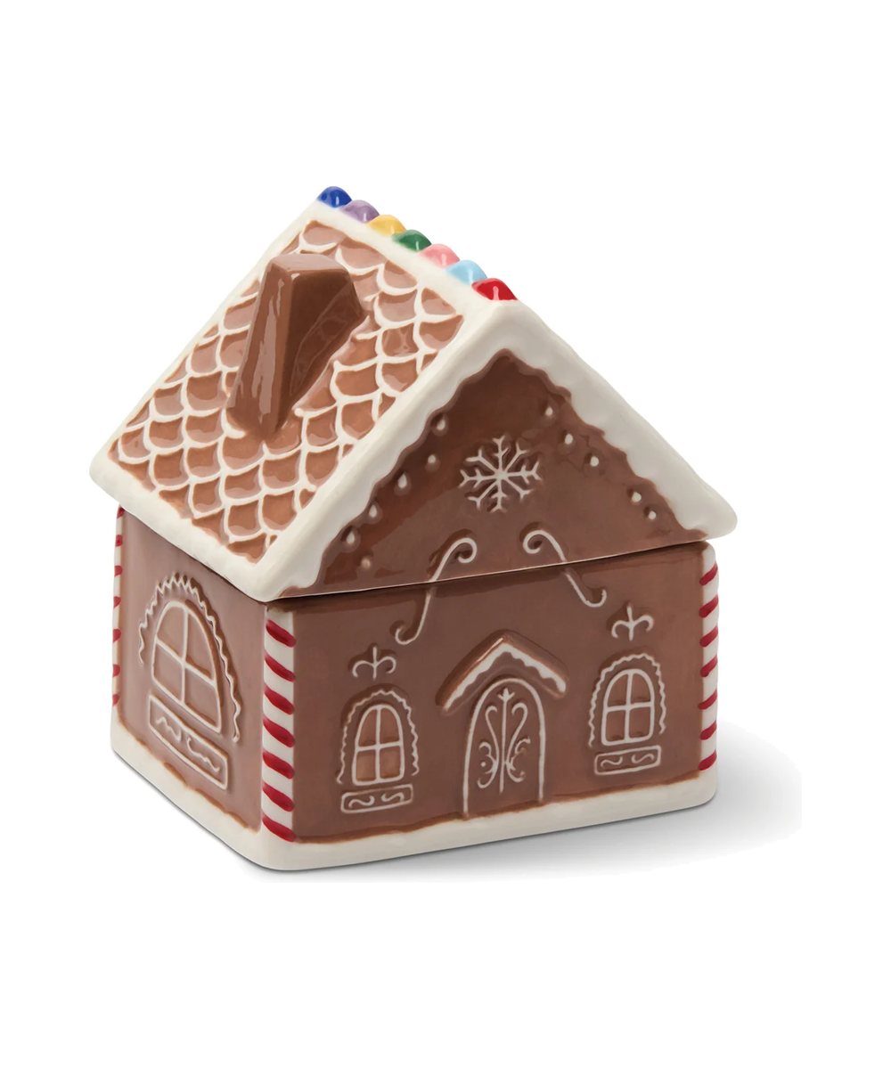 Vue détaillée de Bougie maison Pain d'épices en céramique de la marque Paddywax, sur fond blanc