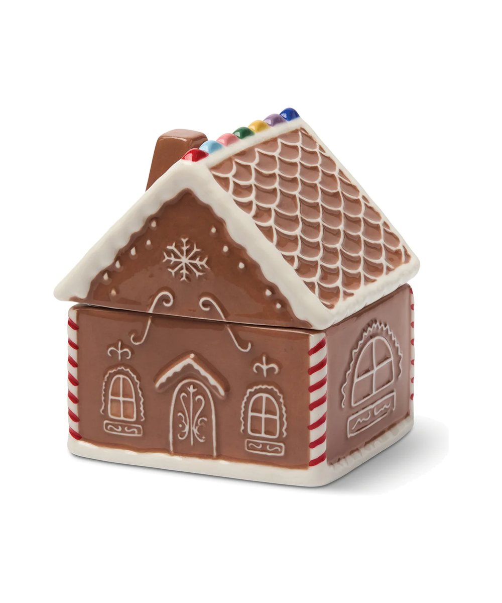Vue détaillée de Bougie maison Pain d'épices en céramique de la marque Paddywax, sur fond blanc