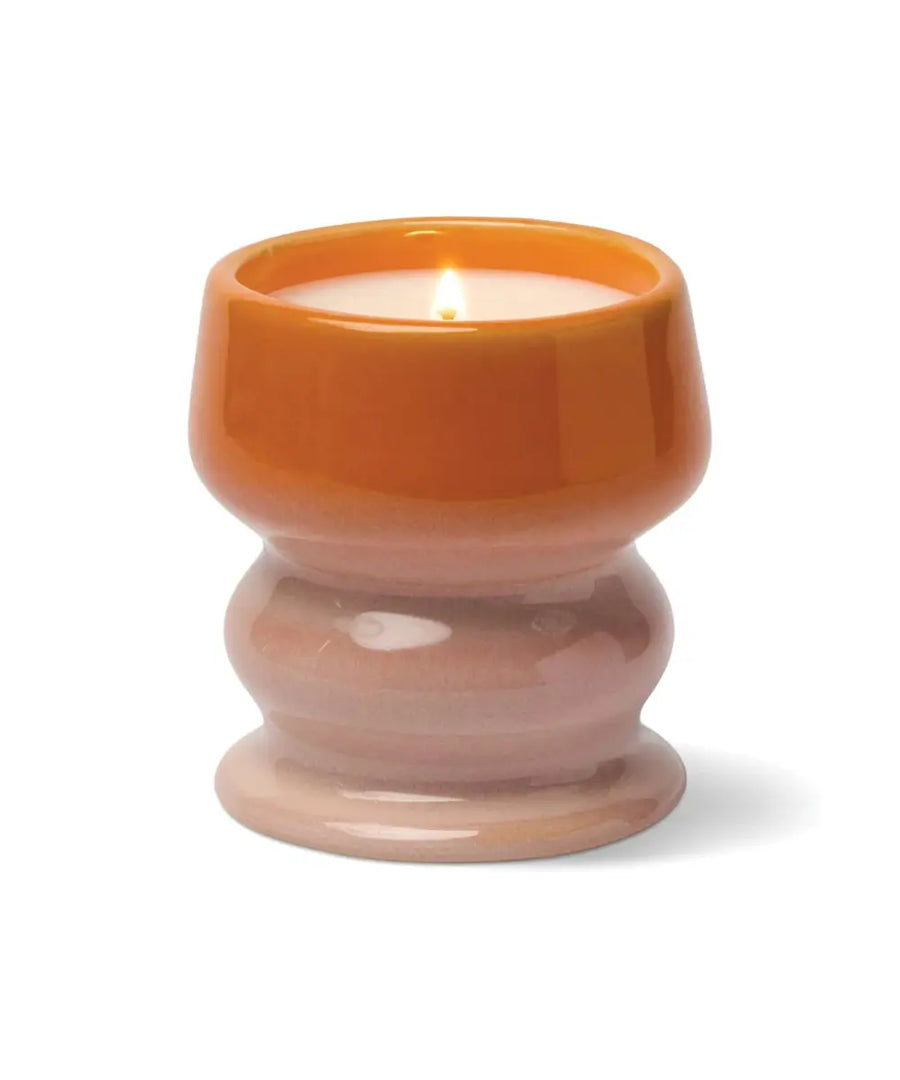 Bougie parfumée en céramique émaillee bicolore infrared mango mangue et piment collection Melt de Paddywax