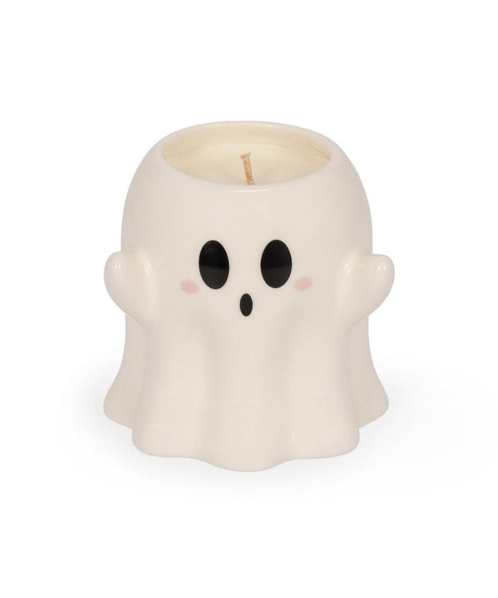 Bougie parfumee en ceramique peinte a la main fantome ghost Legami parfum ambre.