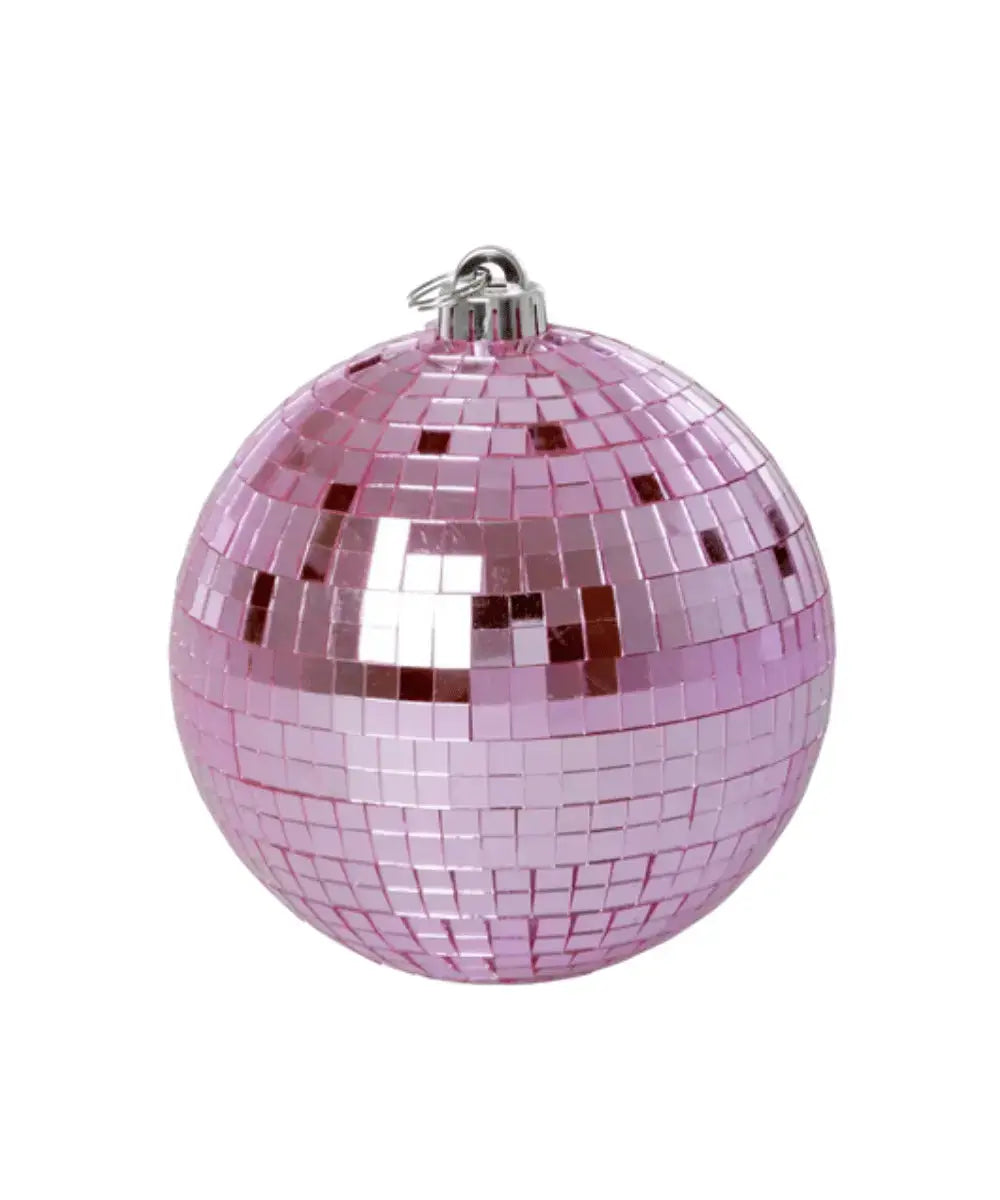 Boule à facettes Rose de 15 cm de diamètre de la marque Rice