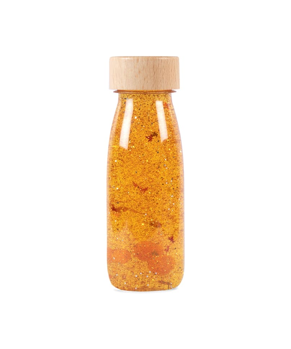 Bouteille sensorielle Float Curcuma jaune orangé de Petit Boum