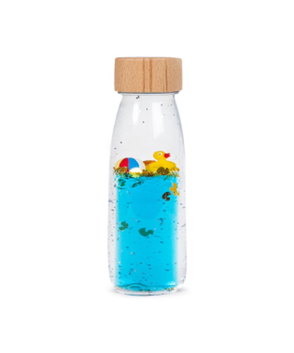 Bouteille sensorielle Move Ducky avec petit canard de Petit Boum
