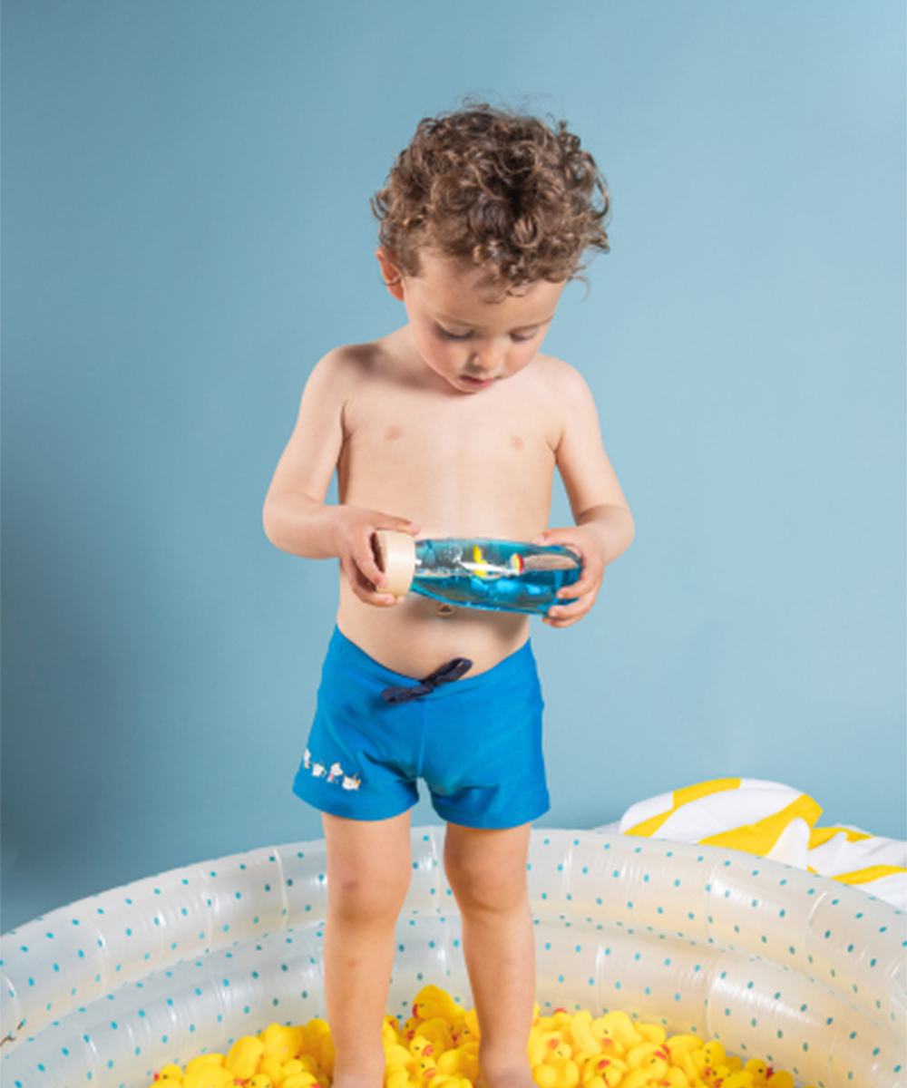 Bouteille sensorielle Move Ducky avec petit canard de Petit Boum