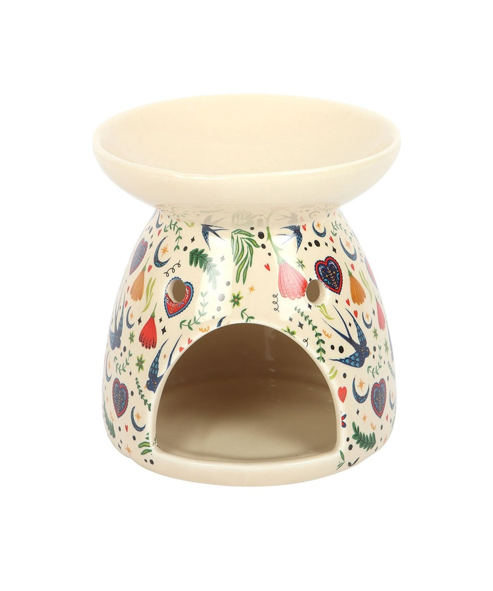 Brûle-parfum floral Midnight Bloom crème de la sélection Merci Léonie sur fond blanc