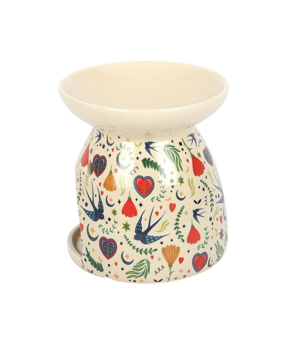 Brûle-parfum floral Midnight Bloom crème de la sélection Merci Léonie en détail ou en situation