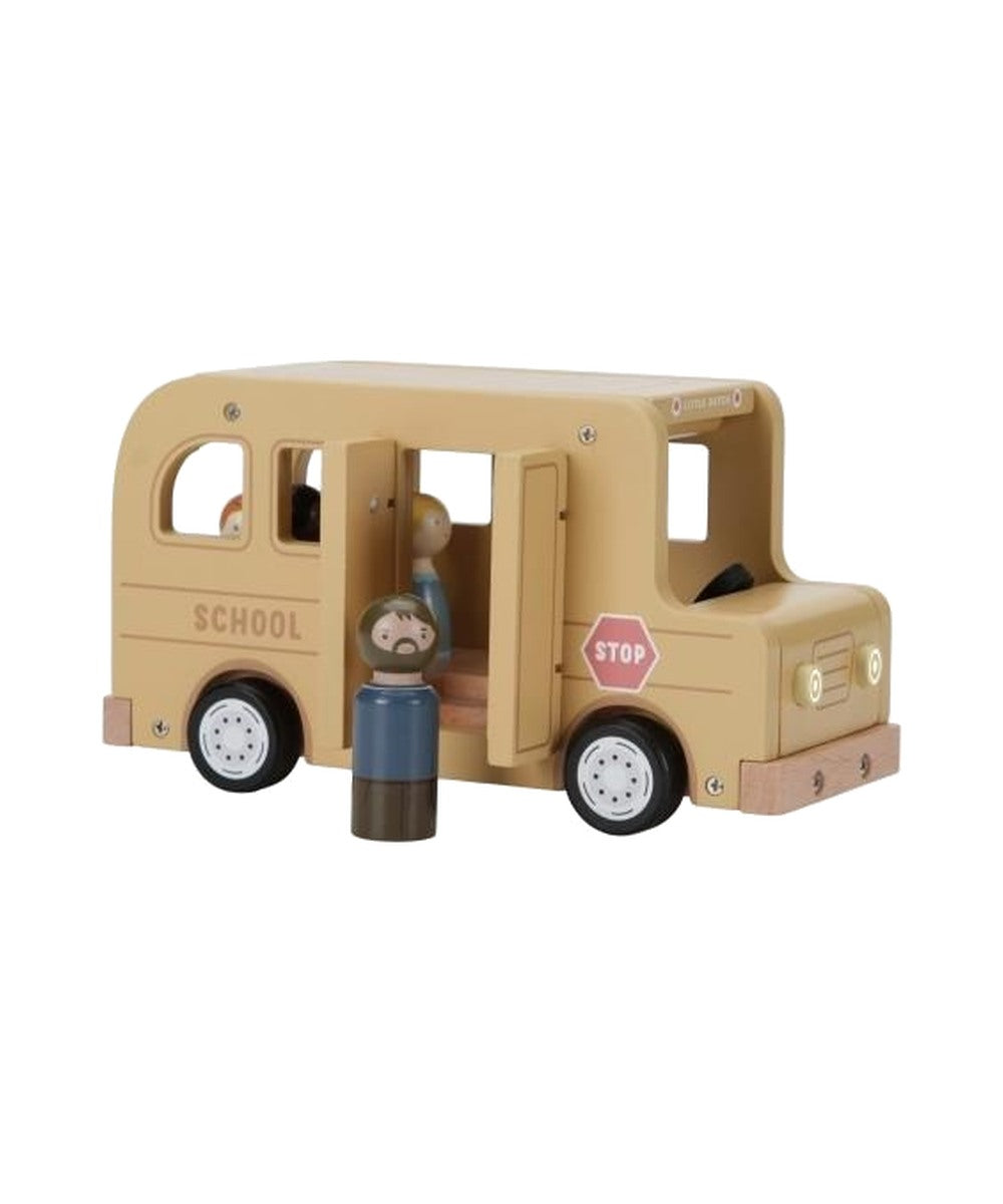 Bus scolaire en bois avec figurines | Little Dutch — vue 3