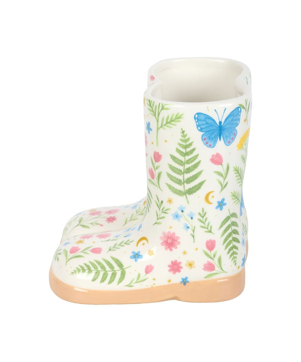 Cache-pot Botte fleurie Luna Bloom de la sélection Merci Léonie en détail ou en situation