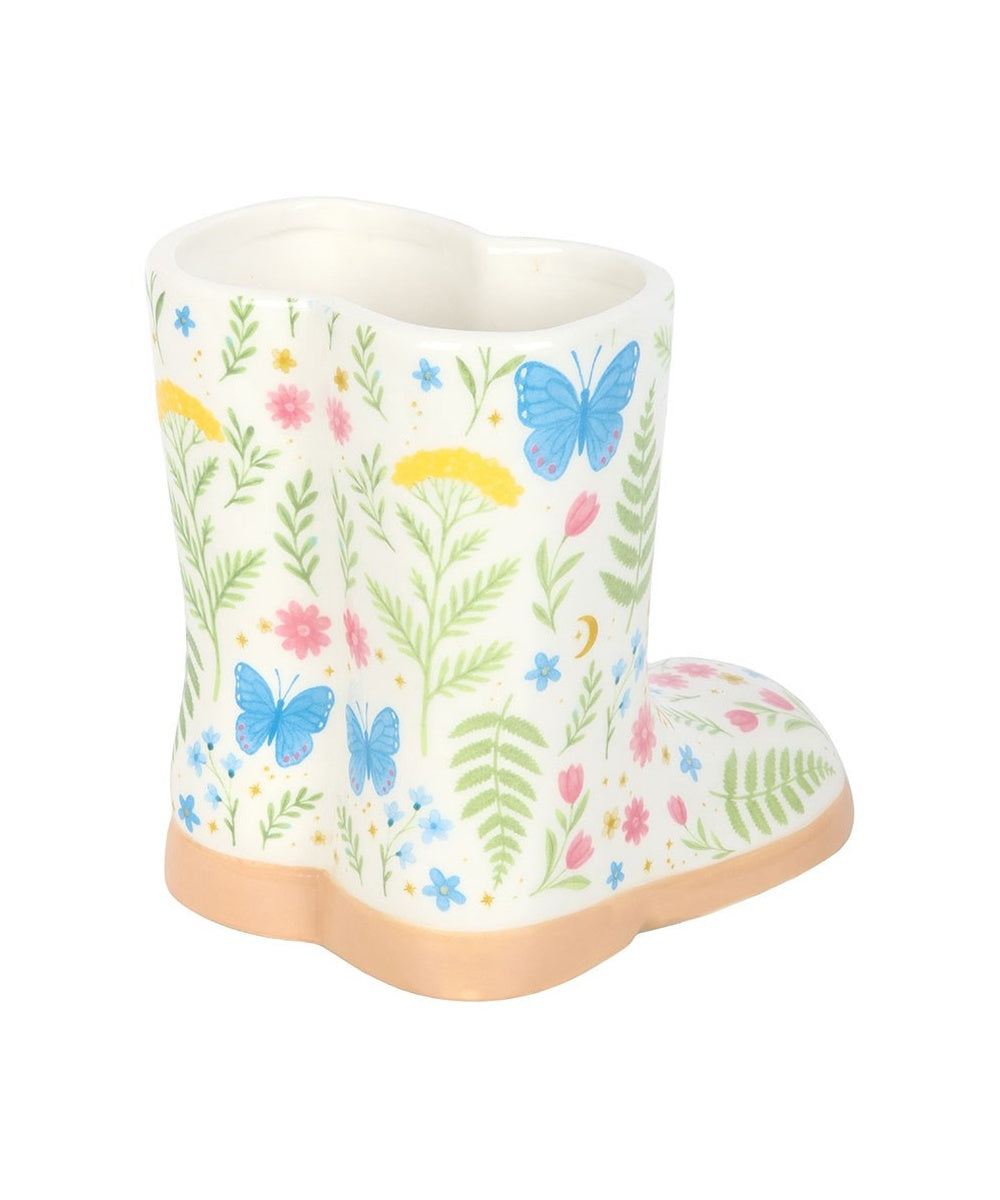 Cache-pot Botte fleurie Luna Bloom de la sélection Merci Léonie en détail ou en situation