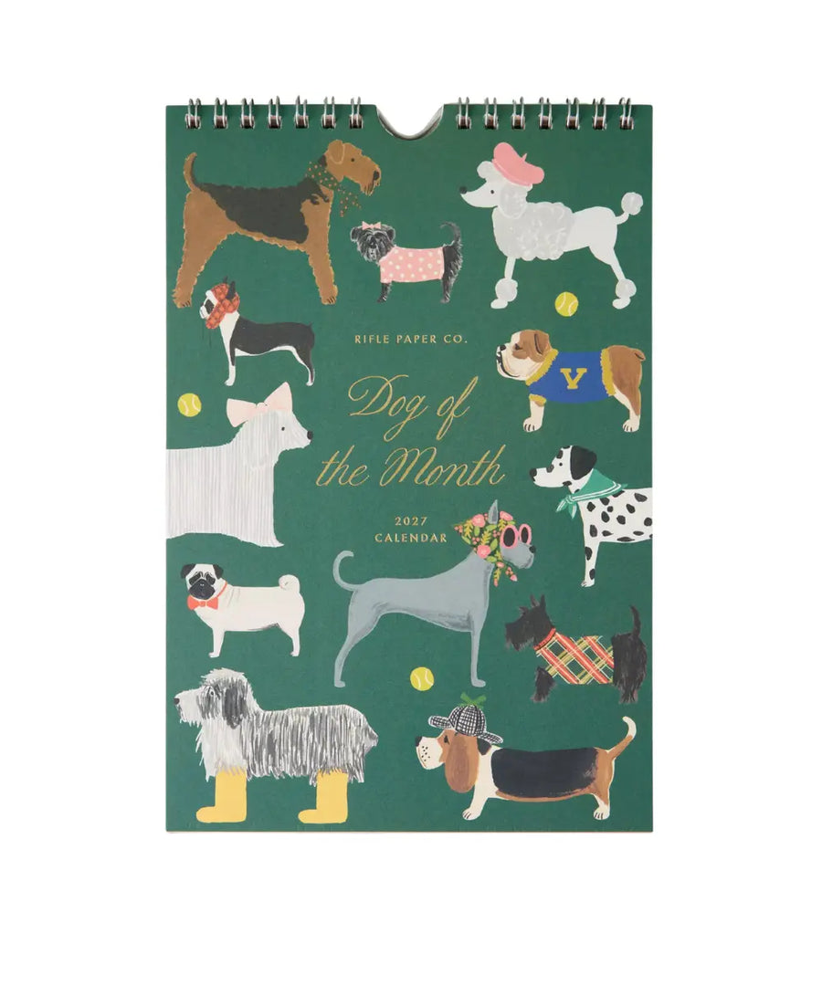 Calendrier mural 2027 Chiens | Rifle Paper Co.