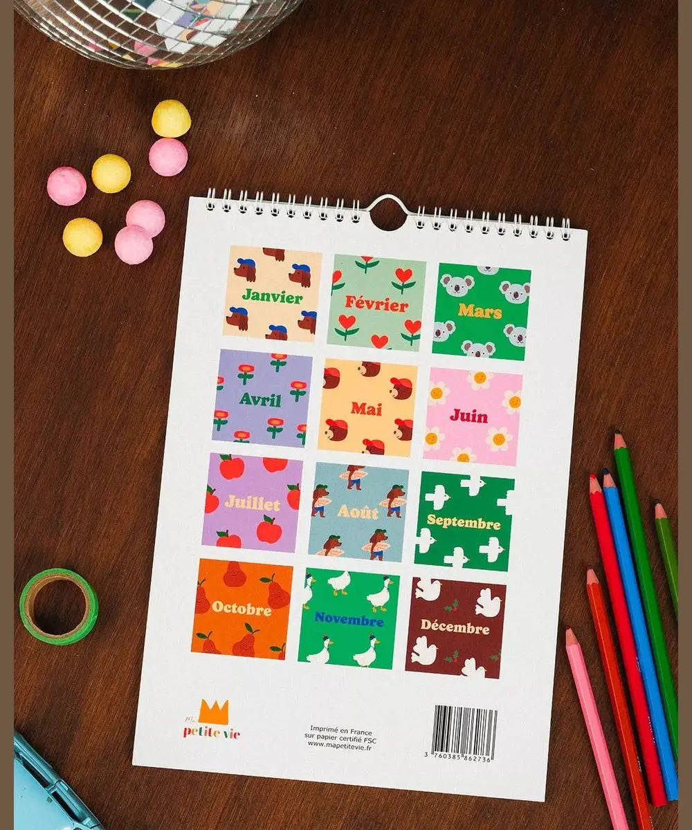 Gros plan en situation de Calendrier des anniversaires de Ma Petite Vie