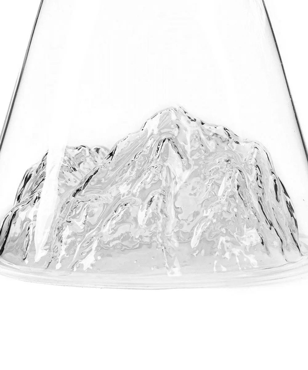 Zoom sur le détails de la montagne de la Carafe à eau Topographic Mont-Blanc