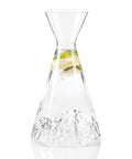 Carafe à eau Topographic Mont-Blanc sur fond blanc