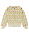 Cardigan en jacquard de coton Cerises de la marque française Emile et Ida