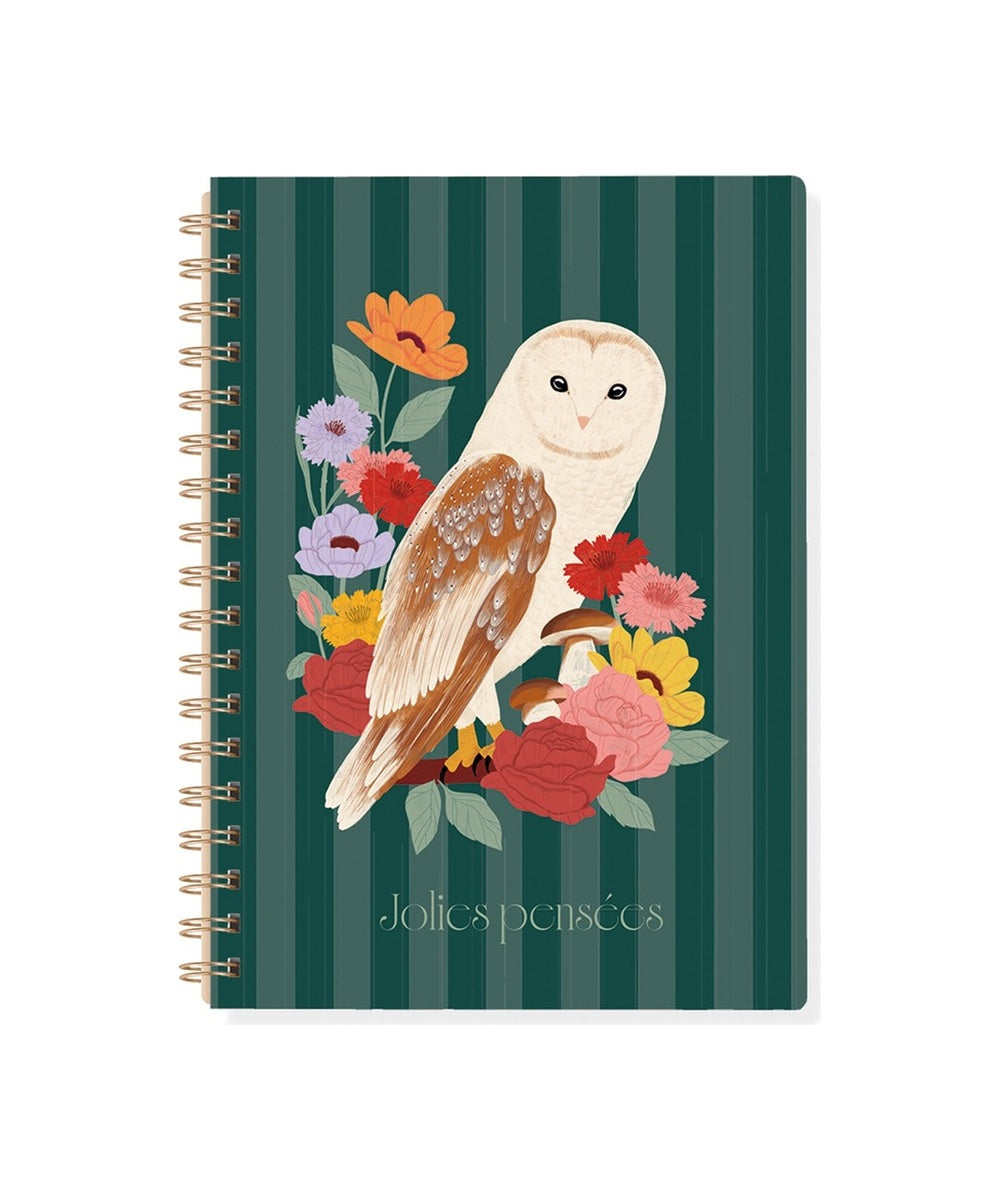 Carnet A5 à spirale Jolies Pensées