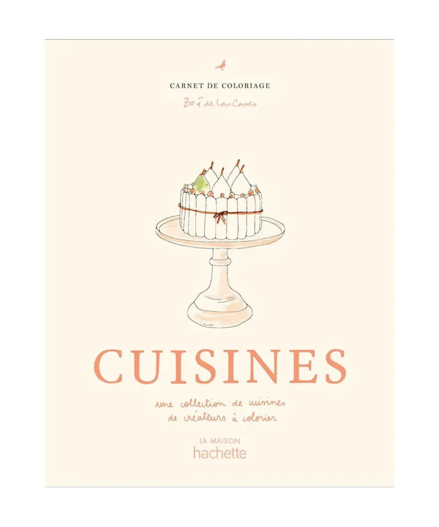 Carnet de coloriage pour adulte Cuisines de Zoé de Las Cases