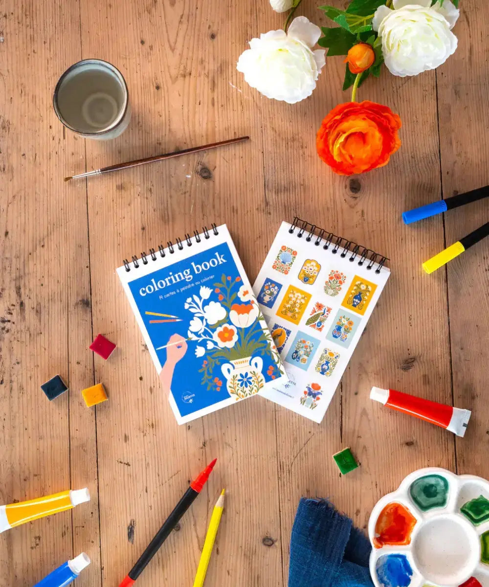 Carnet de coloriage A6 Bloom | Maison Joliette Maison Joliette
