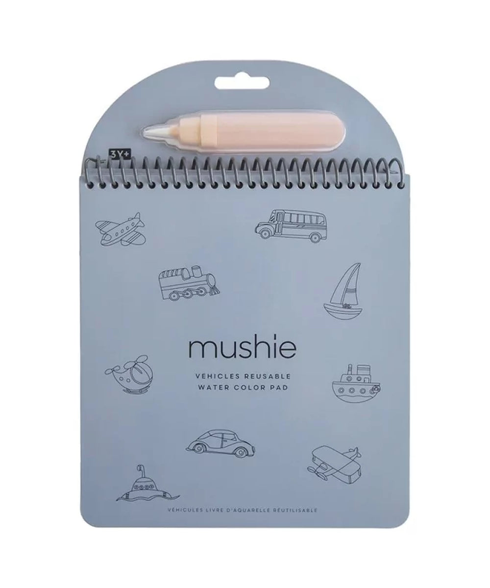 Carnet de coloriage à l'eau Vehicles Mushie