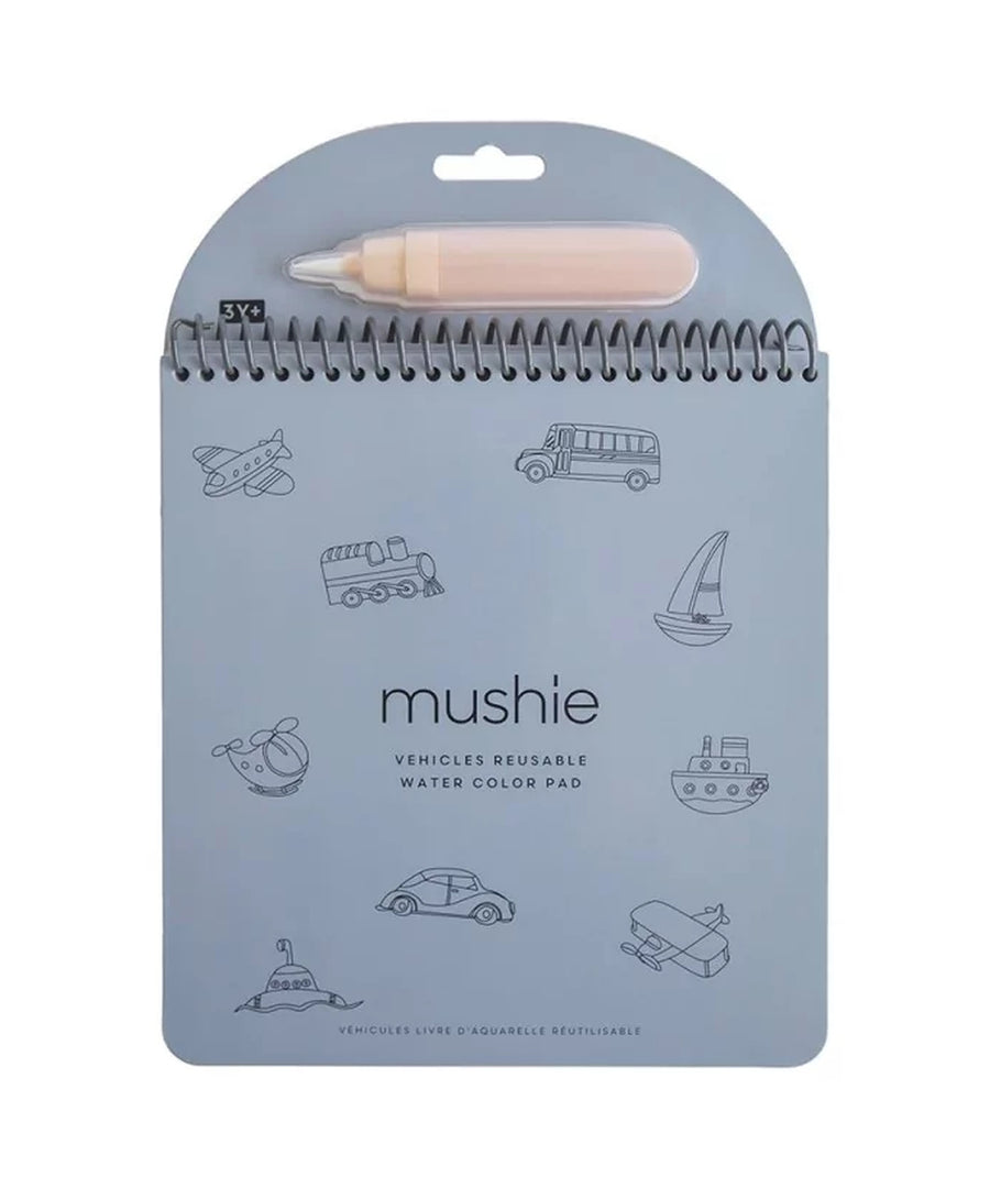 Carnet de coloriage à l'eau Vehicles Mushie