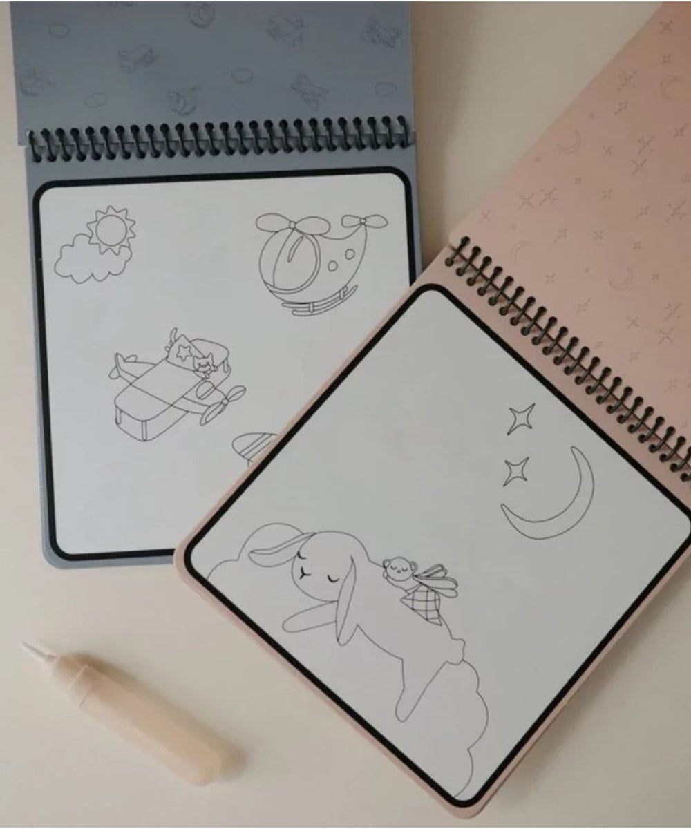 Carnet de coloriage à l'eau Vehicles Mushie