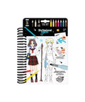 Carnet de mode - Manga Buki vu de face sur fond clair