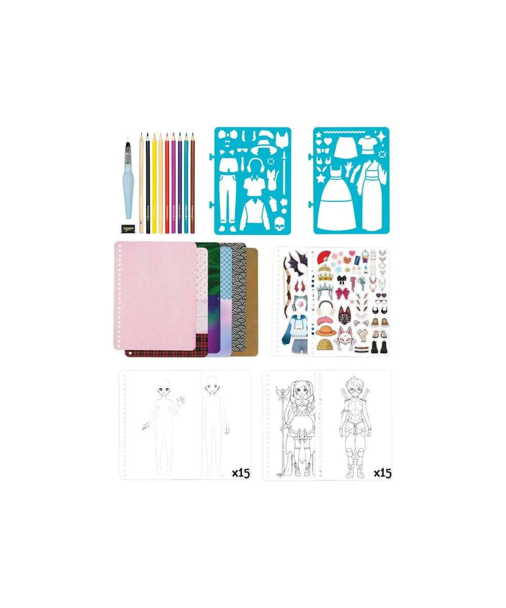 Carnet de mode - Manga Buki détail produit sur fond clair