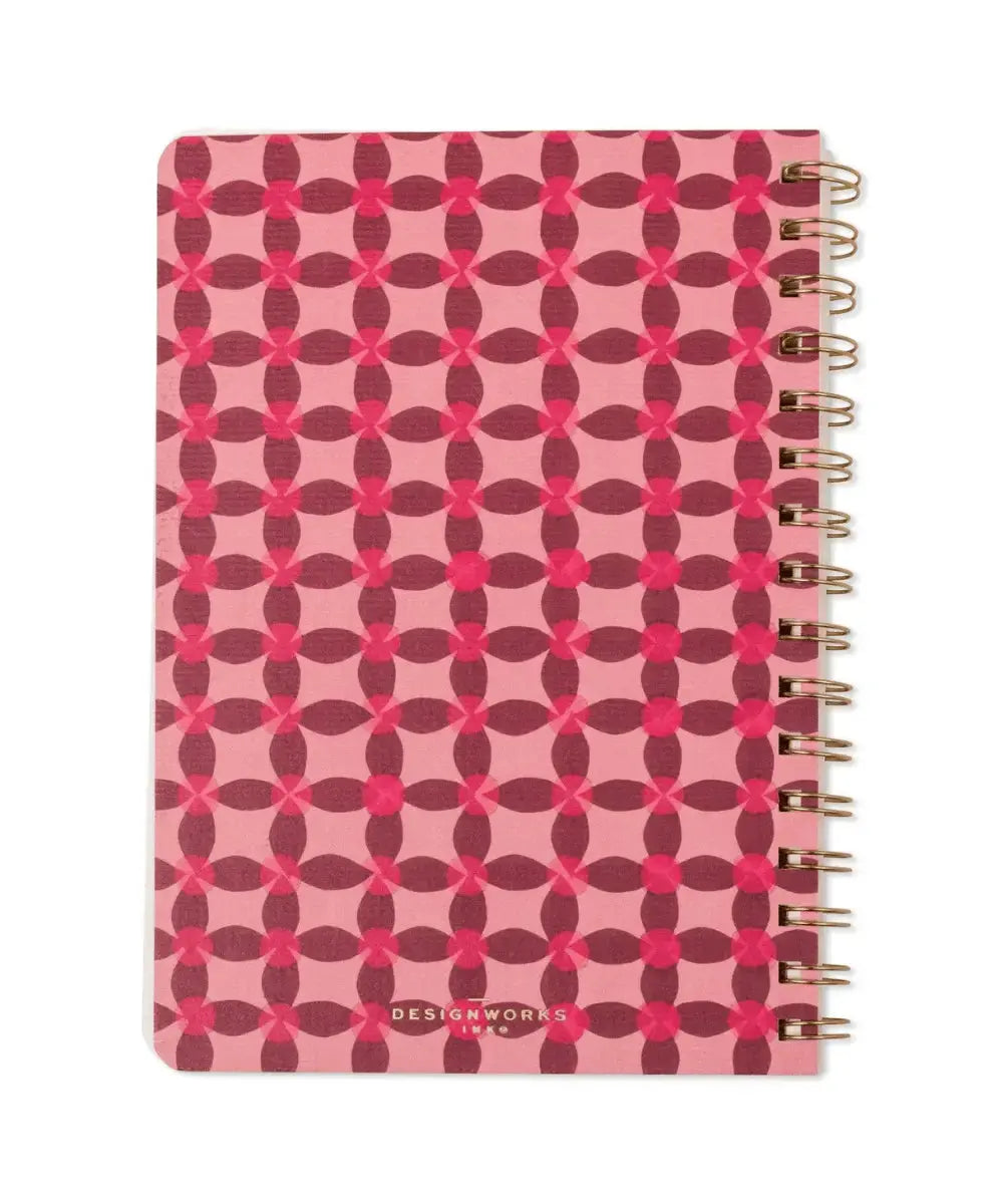 Dos du carnet A5 Tulip rose de Designworks