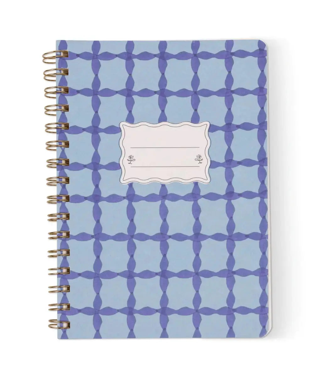 Carnet à spirales Tulip Blue de la marque Designworks