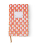 Carnet Tulip Losanges orange de Designworks sur fond blanc