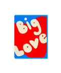 Carte de voeux Big Love de 1973 accompagnée de son enveloppe assorie